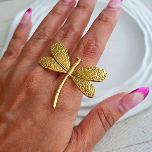 Adjustable Chunky Butterfly Ring anti-tarnish jewellery from Glossy.pk, Lahore