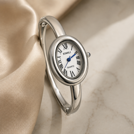 Bomei Bangle Watch-Silver