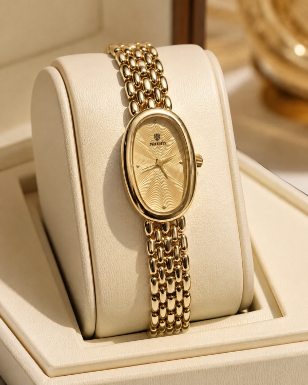 Bold Classical Oval Dial-Gold anti-tarnish jewellery from Glossy.pk, Lahore