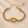 Knotted Mesh Bracelet-Trendy anti-tarnish jewellery from Glossy.pk, Lahore