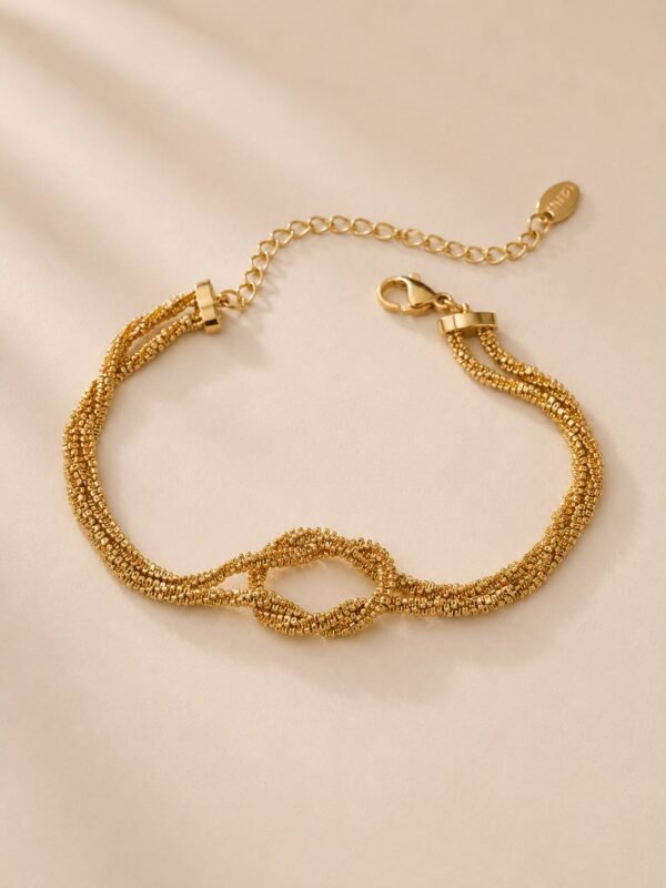 Knotted Mesh Bracelet-Trendy anti-tarnish jewellery from Glossy.pk, Lahore