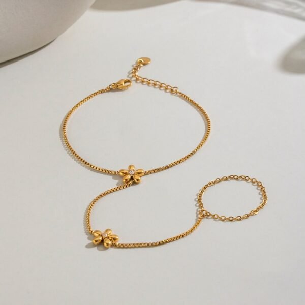 3D Flower Hand Chain — jewellery from Glossy.pk, Pakistan
