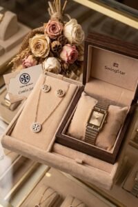 Swing Star Watch & Designer‑Style Bracelet Combo jewellery from Glossy.pk, Pakistan