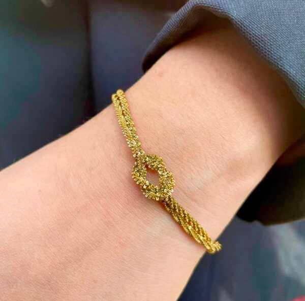 Knotted Mesh Bracelet-Trendy anti-tarnish jewellery from Glossy.pk, Lahore