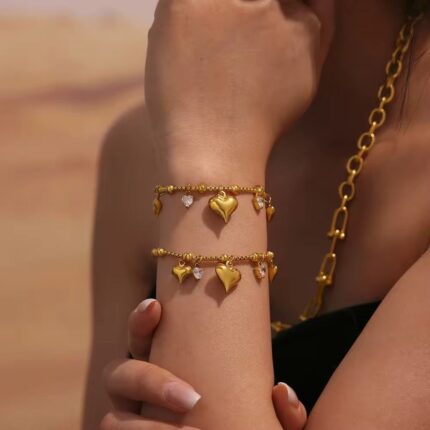 Classic Heart Charm Bracelet
