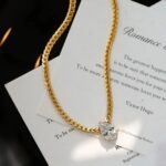 18k Triangle zircon luxury Necklace - Image 2