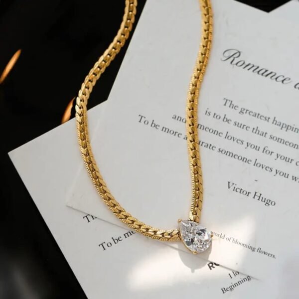Triangle Pendant Necklace — Stainless Steel product photo 2 | Glossy.pk Pakistan