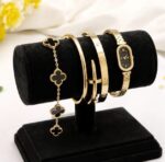 4pc Trendy Clover Hand Stack - Image 4