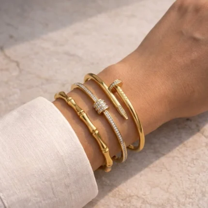 3pc Hand cuff and Bracelet Combo