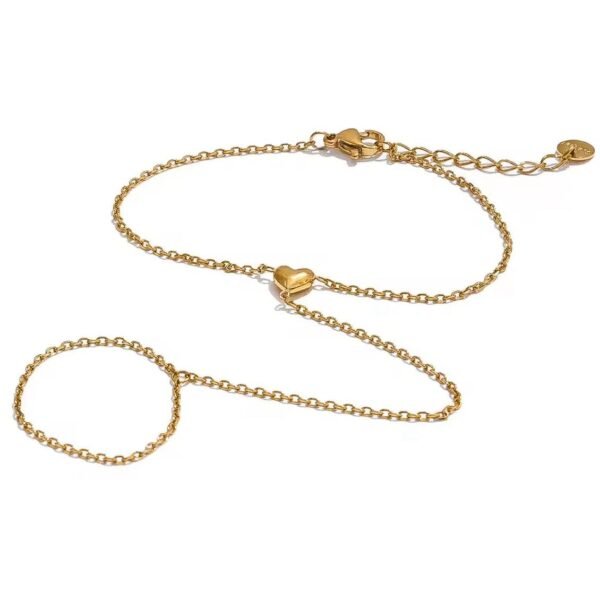 Classic Heart Hand Chain — Style 1 product photo 3 | Glossy.pk Pakistan
