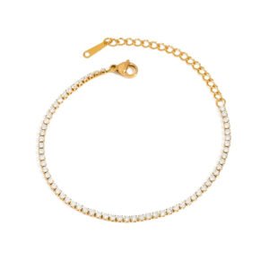 Minimal Tennis Bracelet (Stainless Steel) product photo 4 | Glossy.pk Pakistan