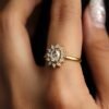Luxury Adjustable Ring-White Stone anti-tarnish jewellery from Glossy.pk, Lahore