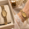 Bold Classical Oval Dial-Gold anti-tarnish jewellery from Glossy.pk, Lahore
