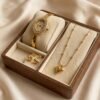 Bangel Watch and Heart set Combo anti-tarnish jewellery from Glossy.pk, Lahore