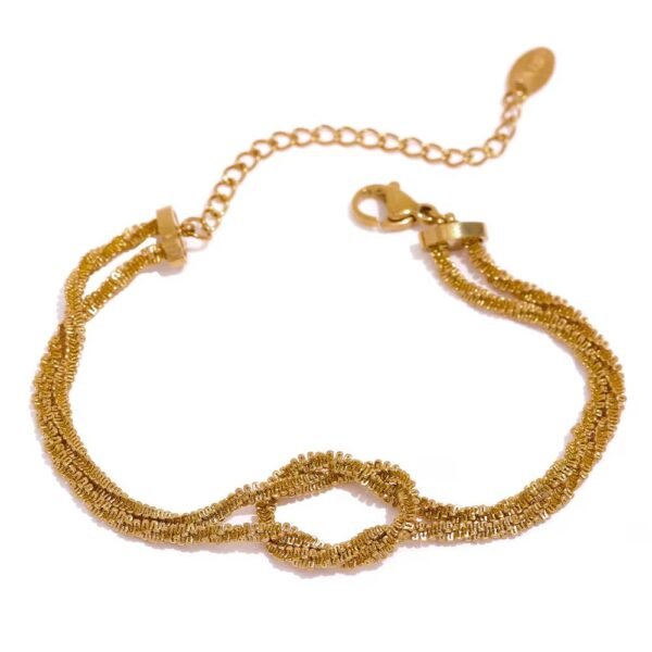 Knotted Mesh Bracelet-Trendy anti-tarnish jewellery from Glossy.pk, Lahore