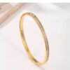 Gold-Plated Handcuff with Stone Detail product photo 2 | Glossy.pk Pakistan