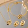 Stainless Steel Double Hoop Combo Set anti-tarnish jewellery from Glossy.pk, Lahore