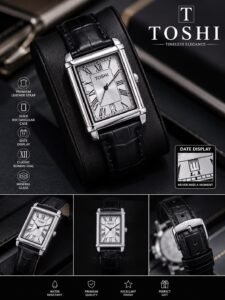 Tank-Style Men’s Bangle Watch product photo 2 | Glossy.pk Pakistan