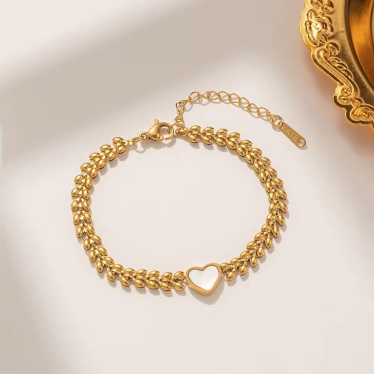 Heart Mesh Bracelet (Stainless Steel) — jewellery from Glossy.pk, Pakistan