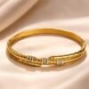 Luxury Zircon Hand cuff anti-tarnish jewellery from Glossy.pk, Lahore