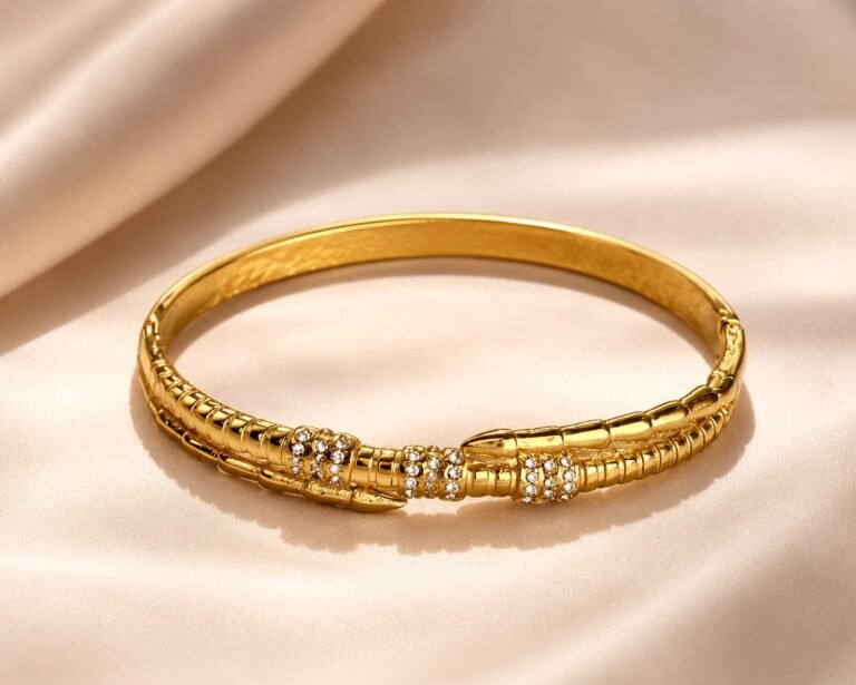 Luxury stone-set hand cuff — jewellery from Glossy.pk, Pakistan