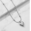 Silver Heart necklace anti-tarnish jewellery from Glossy.pk, Lahore