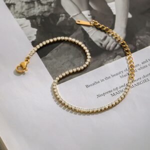 Minimal Tennis Bracelet (Stainless Steel)