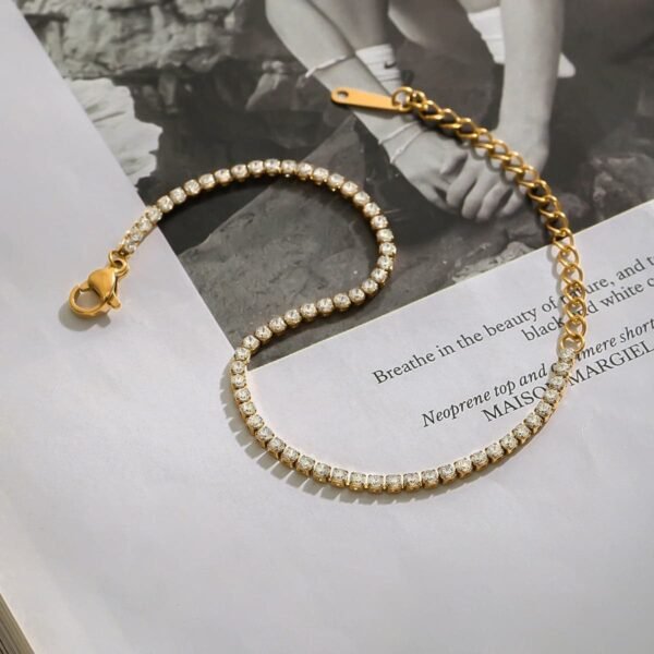 Minimal Tennis Bracelet (Stainless Steel) — jewellery from Glossy.pk, Pakistan