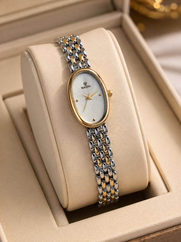 Bold Classical Oval Dial-Gold Silver anti-tarnish jewellery from Glossy.pk, Lahore