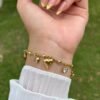 Classic Heart Charm Bracelet anti-tarnish jewellery from Glossy.pk, Lahore