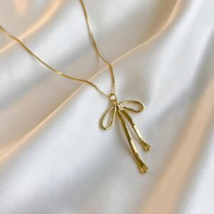 Bow Knot Pendant — Stainless Steel