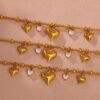 Classic Heart Charm Bracelet anti-tarnish jewellery from Glossy.pk, Lahore