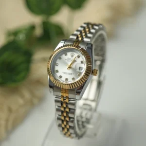ROLEX Two-Tone Watch-Silver Dial