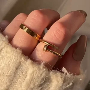 Nail‑Style Ring — Stainless Steel