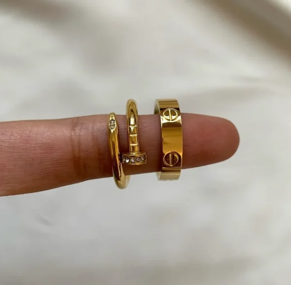 Trendy Cartier Ring Combo anti-tarnish jewellery from Glossy.pk, Lahore