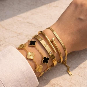 5-Piece Hand Cuff & Bracelet Combo