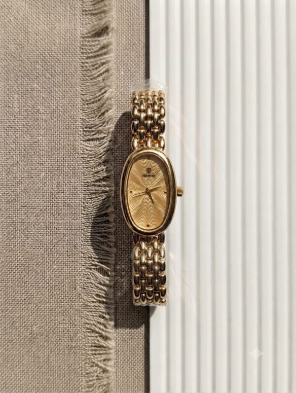 Bold Classical Oval Dial-Gold anti-tarnish jewellery from Glossy.pk, Lahore