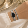 Naidu Oval Watch & Tanis Bracelet Combo — Silver product photo 2 | Glossy.pk Pakistan