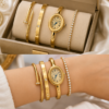 4pc Bangel Watch and Cartier Combo anti-tarnish jewellery from Glossy.pk, Lahore