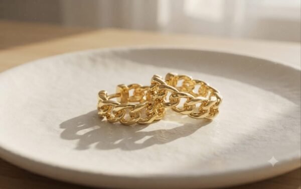 Anti Tarnish Chain Hoops anti-tarnish jewellery from Glossy.pk, Lahore