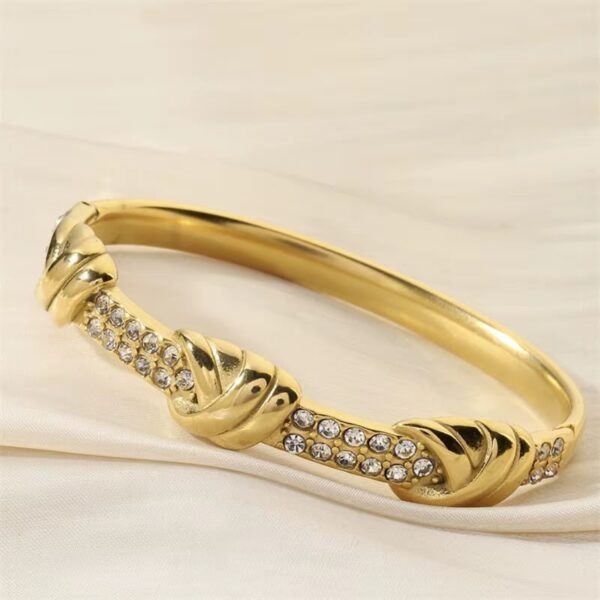 Luxury Zircon Hand cuff anti-tarnish jewellery from Glossy.pk, Lahore