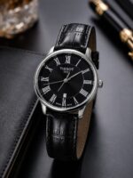 Tissot Men's Leather Strap Watch - Image 4