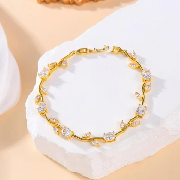 3pc Tulip & Cartier-style Bracelet Hand Stack product photo 2 | Glossy.pk Pakistan