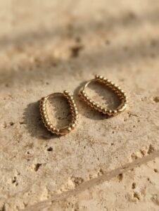 Anti-tarnish Elegant Oval Hoops — jewellery from Glossy.pk, Pakistan