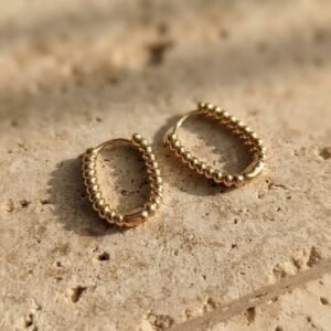 Anti-tarnish Elegant Oval Hoops