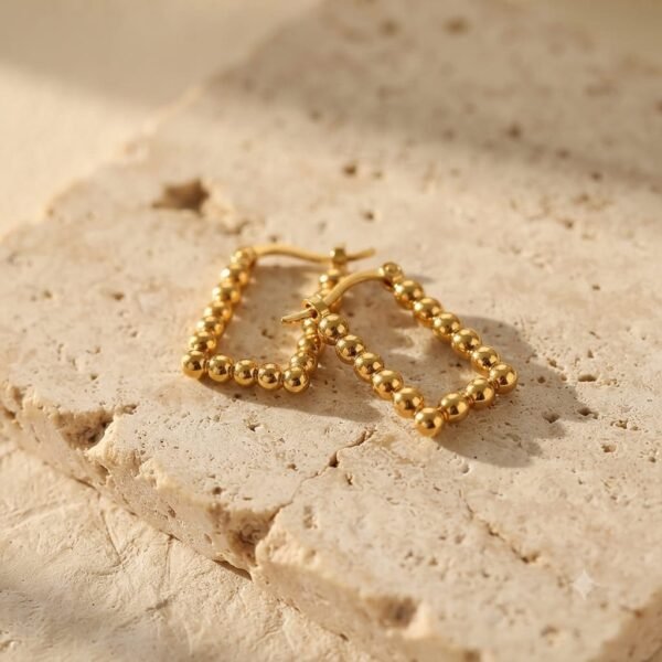 Anti tarnish Elegant Square Hoops anti-tarnish jewellery from Glossy.pk, Lahore