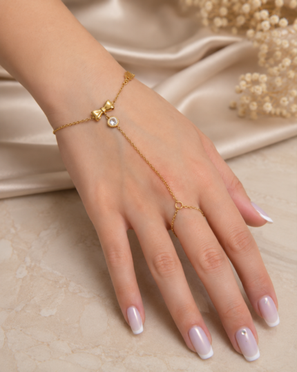 Bow Diamond Hand Chain