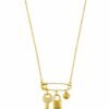 Safety Pin Charm Necklace — Stainless Steel product photo 3 | Glossy.pk Pakistan