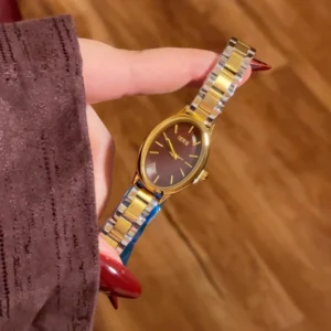 Classical Cherry Gold Bangle Watch Set