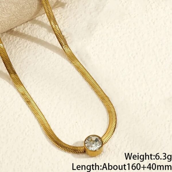Luxury Zircon Snake Chain anti-tarnish jewellery from Glossy.pk, Lahore